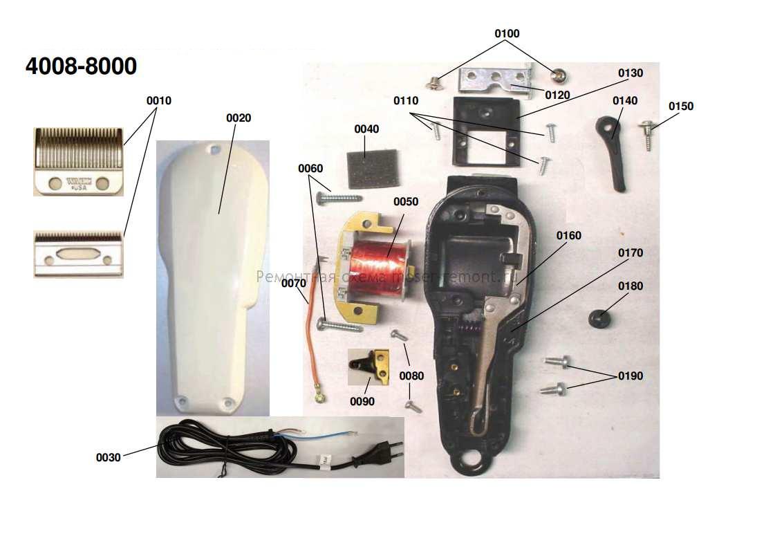 Ремонт Wahl 4008 Super Taper / Icon в Сервисном Центре MOSER WAHL